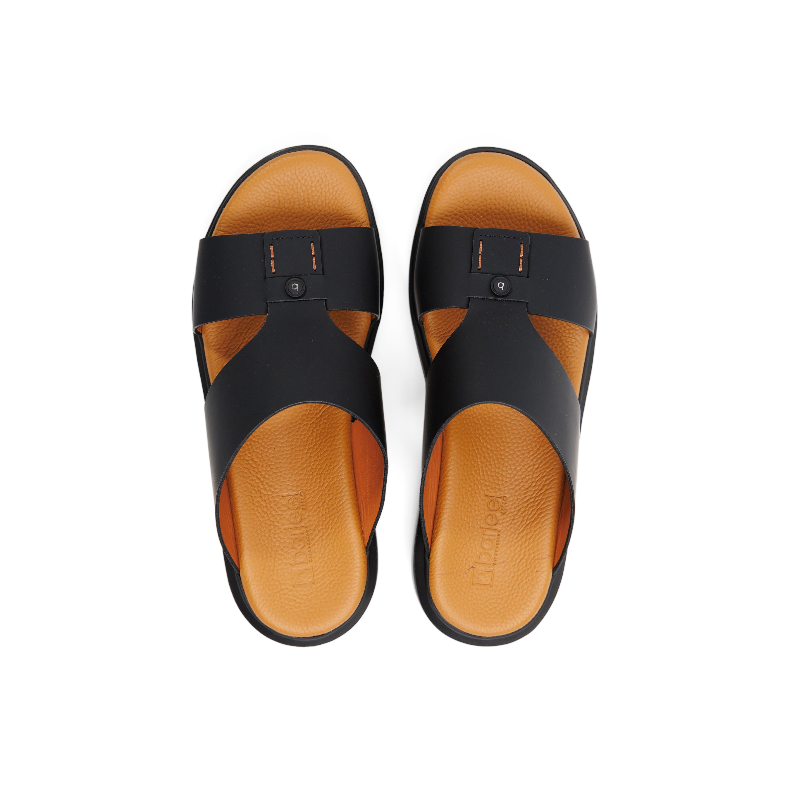 Barjeel Uno BS008 Men's Sandals - Black