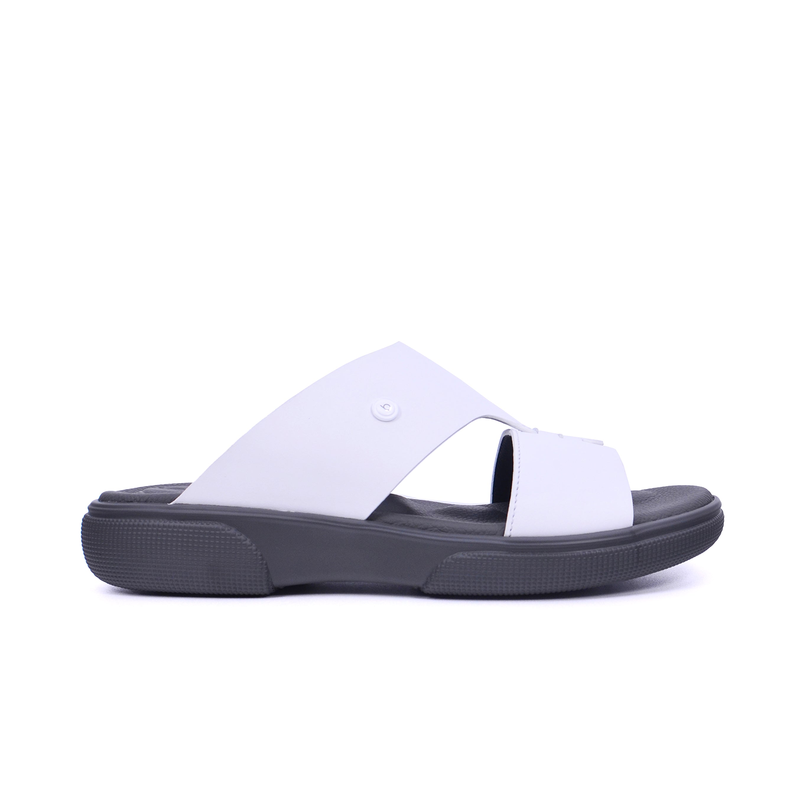 Barjeel Uno BU009 Men's Sandals-White