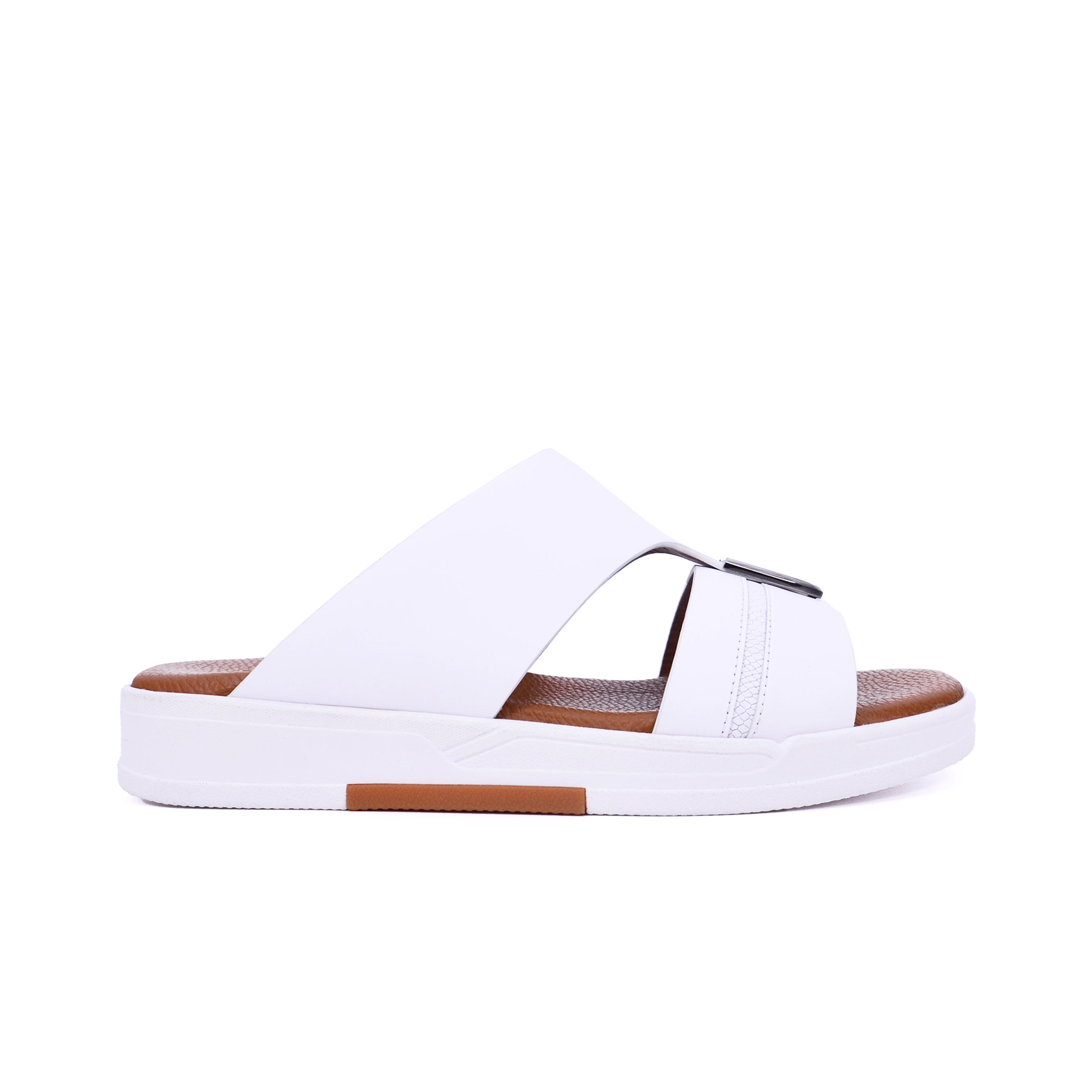 Barjeel Uno MSA 146 Men's Sandals-White