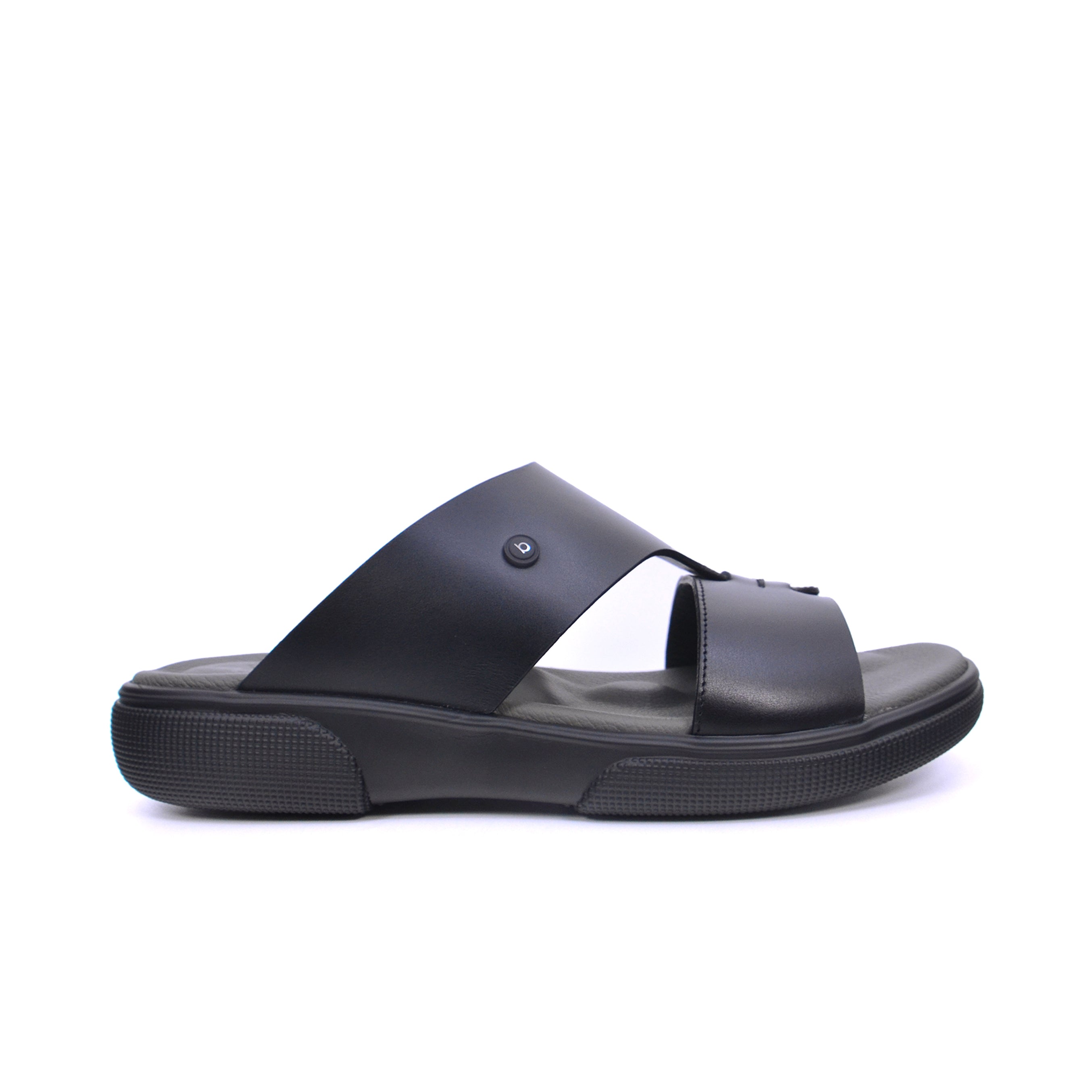 Barjeel Uno BU009 Men's Sandals-Black