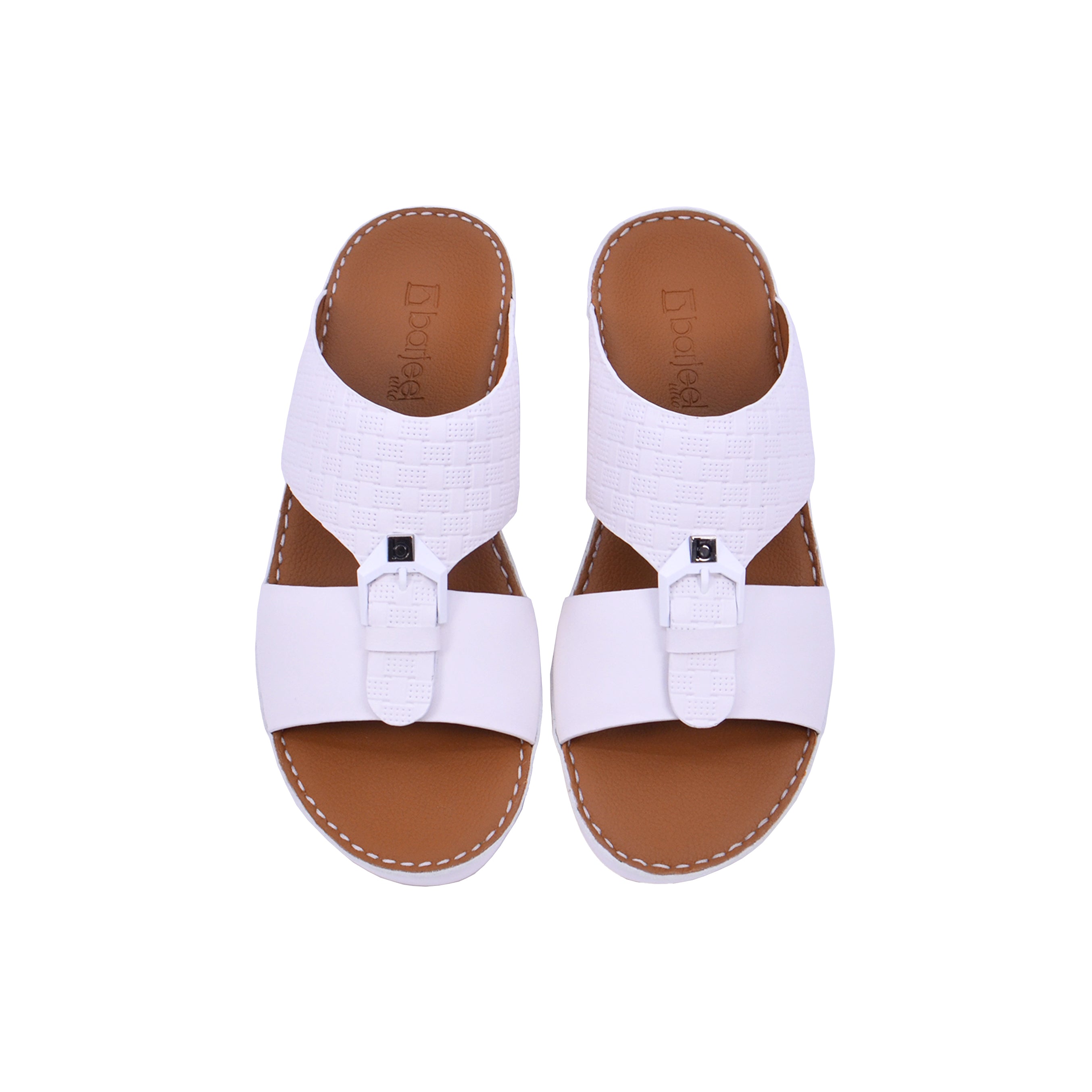 Barjeel Uno BS 46 Men's Sandals - White
