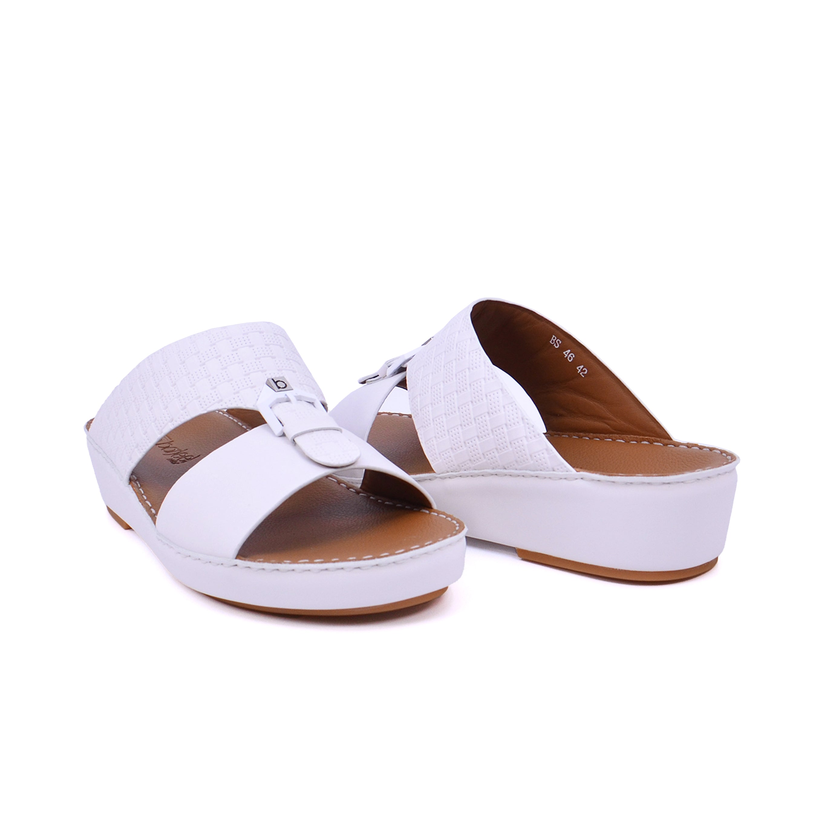 Barjeel Uno BS 46 Men's Sandals - White