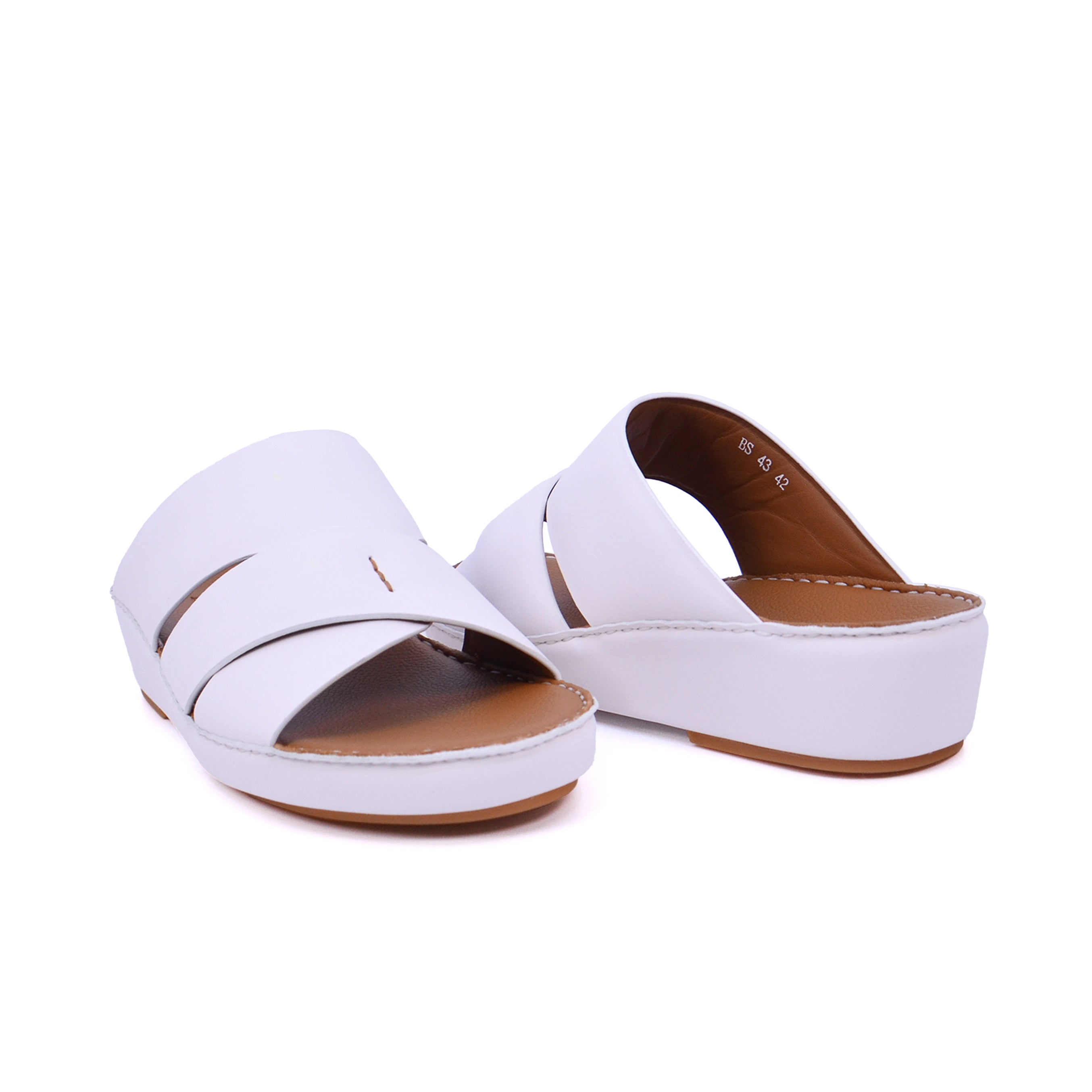 Barjeel Uno BS 43 Men's Sandals - White