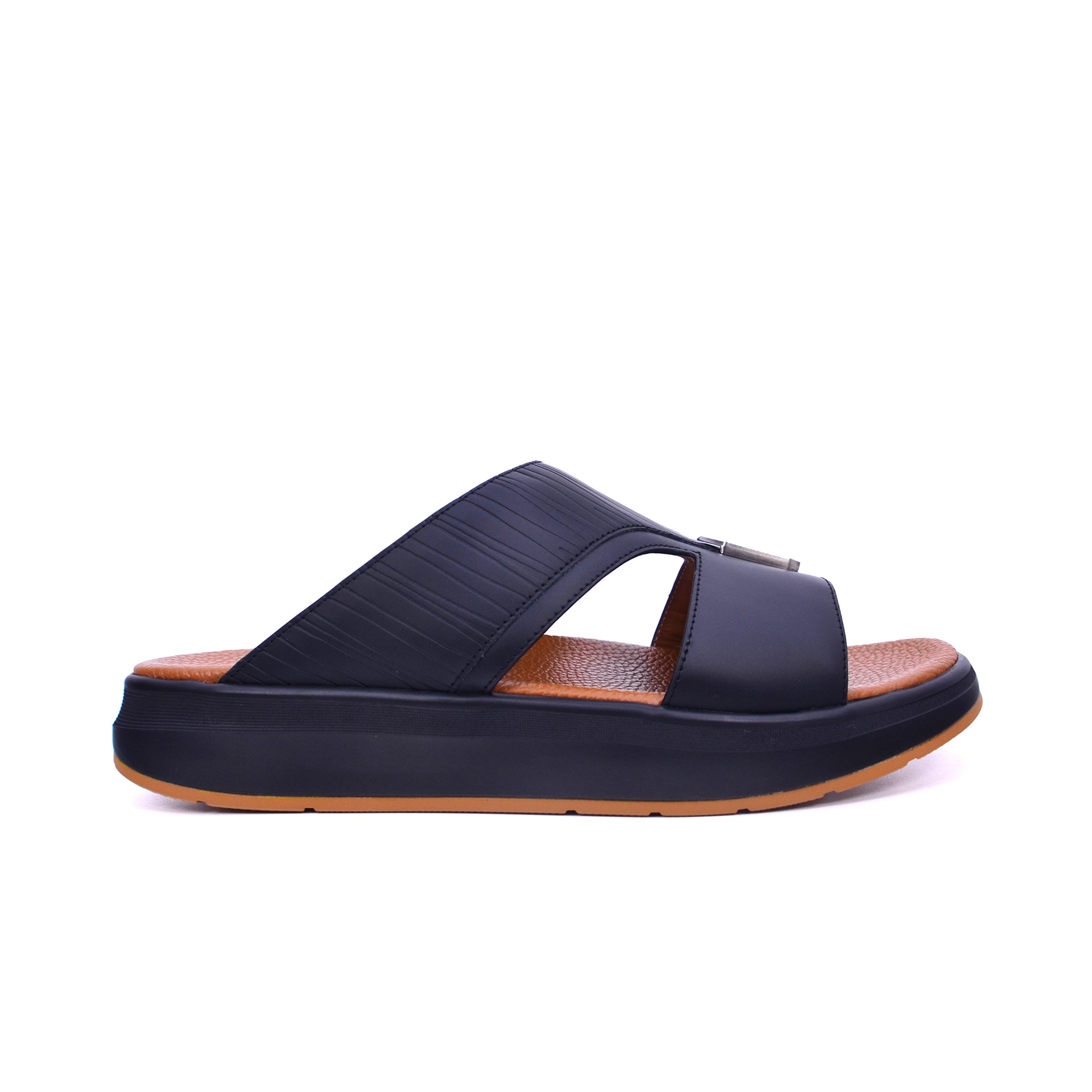 Barjeel Uno BJ 304 Men's Sandals-Black
