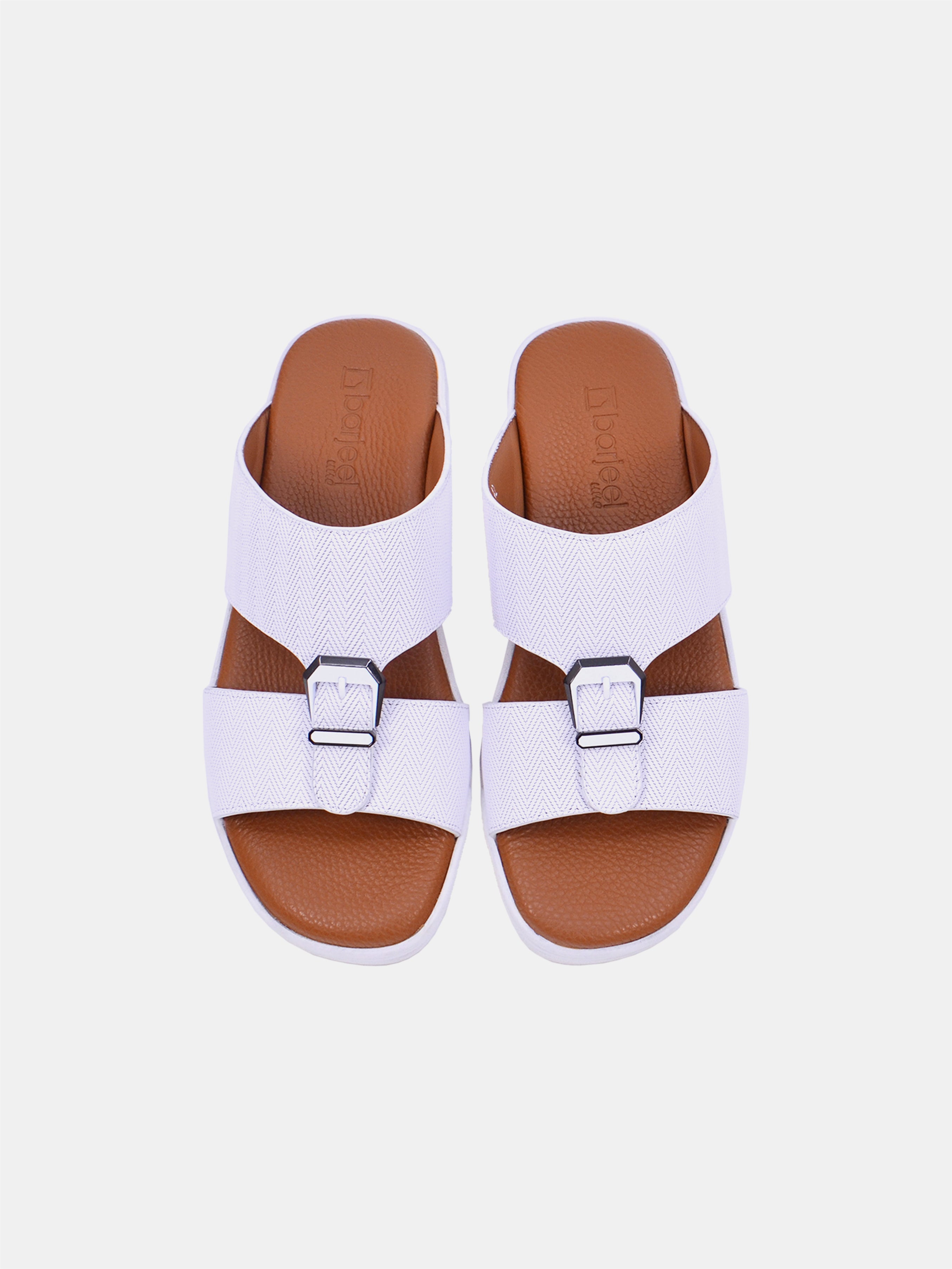 Barjeel Uno MSA124 B Boys Sandals - White